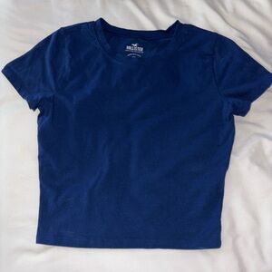 hollister blue crop top. worn once.